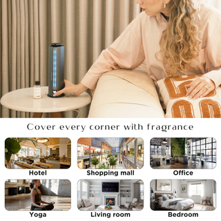 T1200 Studio Scent Diffuser +1 Fragrance TRUTH Inspired by Cabana | Ritz Carlton Hotel & 1 Fragrance LIGHT Scent Oil for Diffusers (2 Fl Oz | 2 Pack)