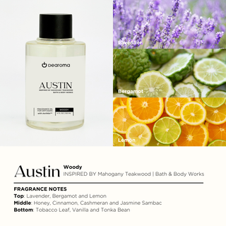 AUSTIN | Óleo de fragrância (inspirado em Mahogany Teakwood)