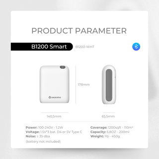 B1200 Smart + P900 Plug-in White Scent Diffuser +  London Fragrance Oil Inspired by Dream On | Westing Hotels (120ml)
