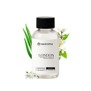 B1200 Smart White Scent Diffuser + 1 Fragrance Included, London Fragrance Oil Inspired by Dream On | Westing Hotels (2 FL OZ | 60ml)