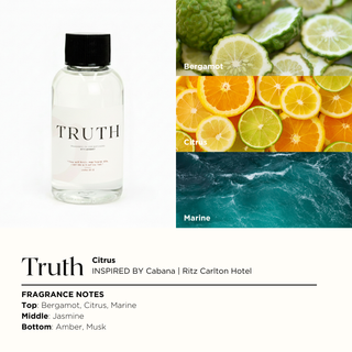 T1200 Studio Scent Diffuser +1 Fragrance TRUTH Inspired by Cabana | Ritz Carlton Hotel & 1 Fragrance LIGHT Scent Oil for Diffusers (2 Fl Oz | 2 Pack)